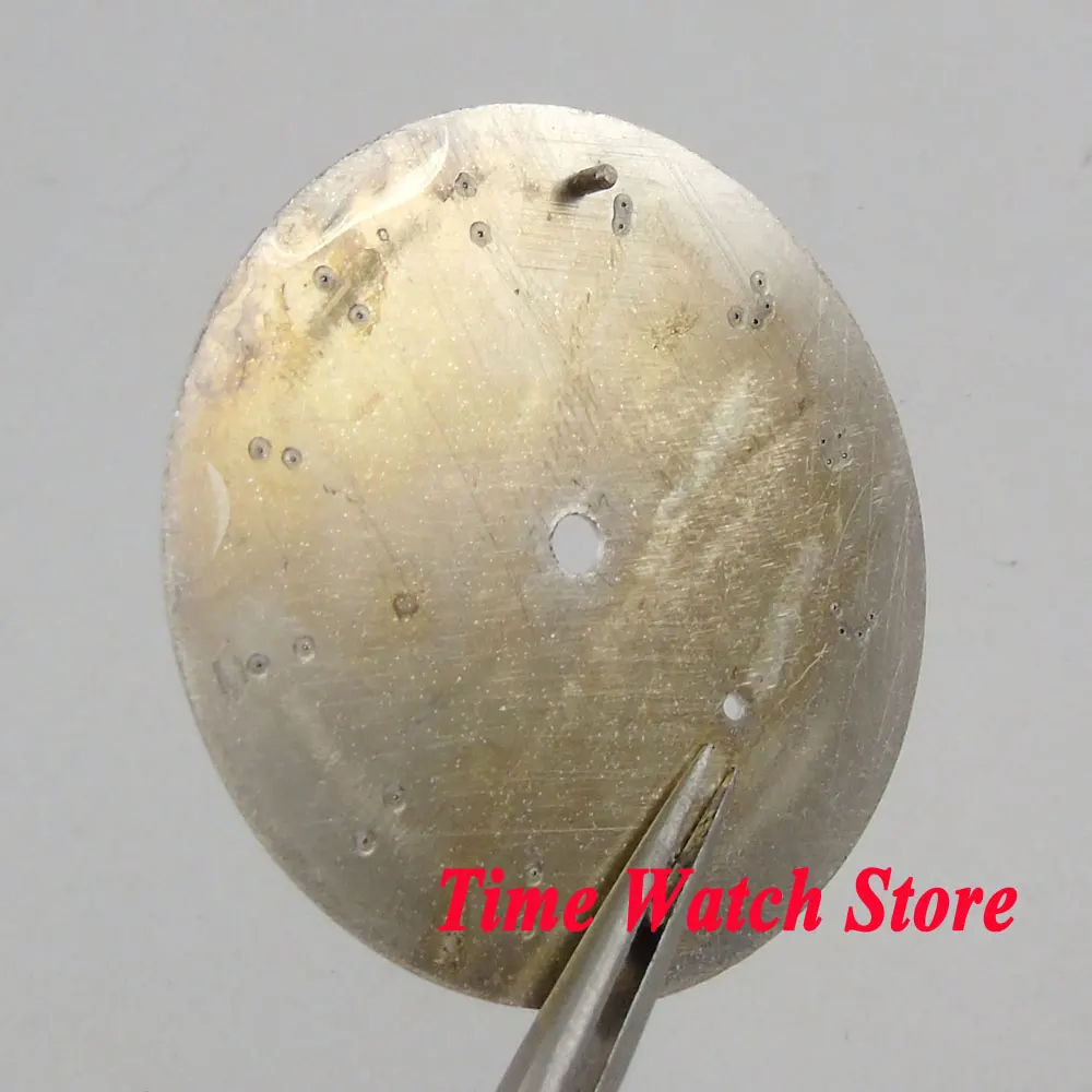 Мужские серебристые часы с циферблатом 38 3 мм синие отметки подходят для eta 6497 ST3600