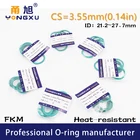 3 шт.лот уплотнительные кольца из фторкаучука зеленого цвета FKM cs3.55 мм ID21.222,423,62525.826.527.7*3,55 мм уплотнительные кольца уплотнительная шайба