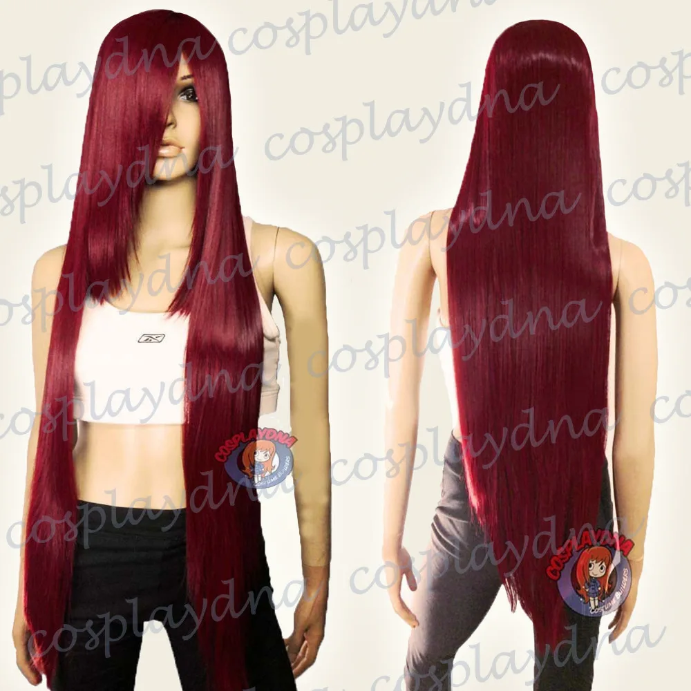 40 дюймов Hi_Temp Серии Wine Red Длинные Косплей ДНК Парики TLD143|wig bleach|wig productwigs for large heads |