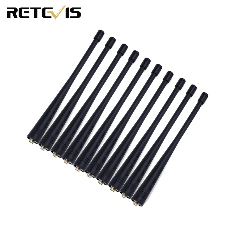 

10 шт. антенна SMA-F 10 Вт УВЧ + УКВ 136-174 + 400-520 МГц для KENWOOD BAOFENG UV-5R Retevis RT6 Walkie Talkie J9114D