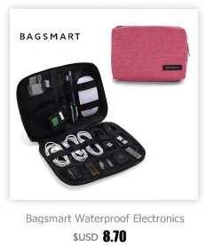Bagsmart, дорожные электронные аксессуары, сумки, кабель для передачи данных, провод для наушников, линия питания, органайзер, сумка, чехол для флэш-диска, цифровая сумка