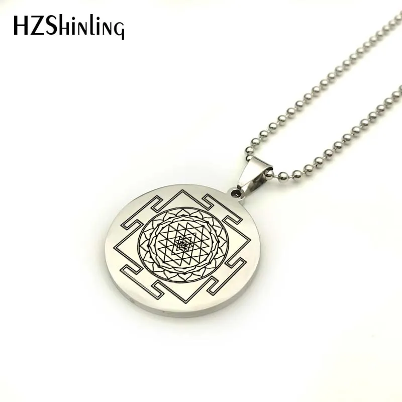 Новинка 2018 подвеска с изображением священной геометрической мандалы из шри