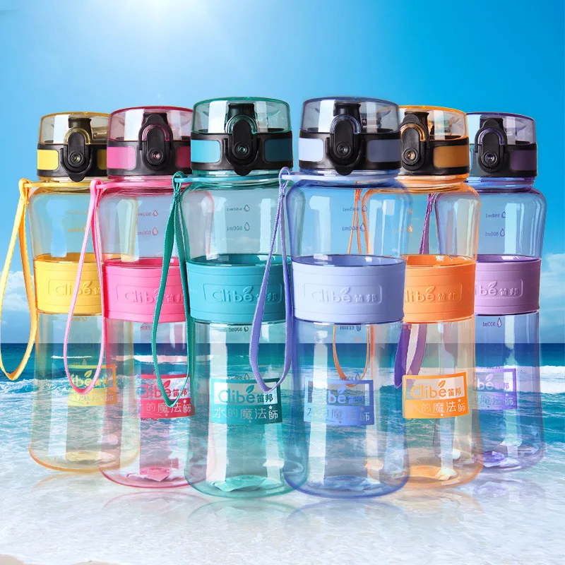 Новинка 2016 креативные пластиковые спортивные бутылки для воды космическая