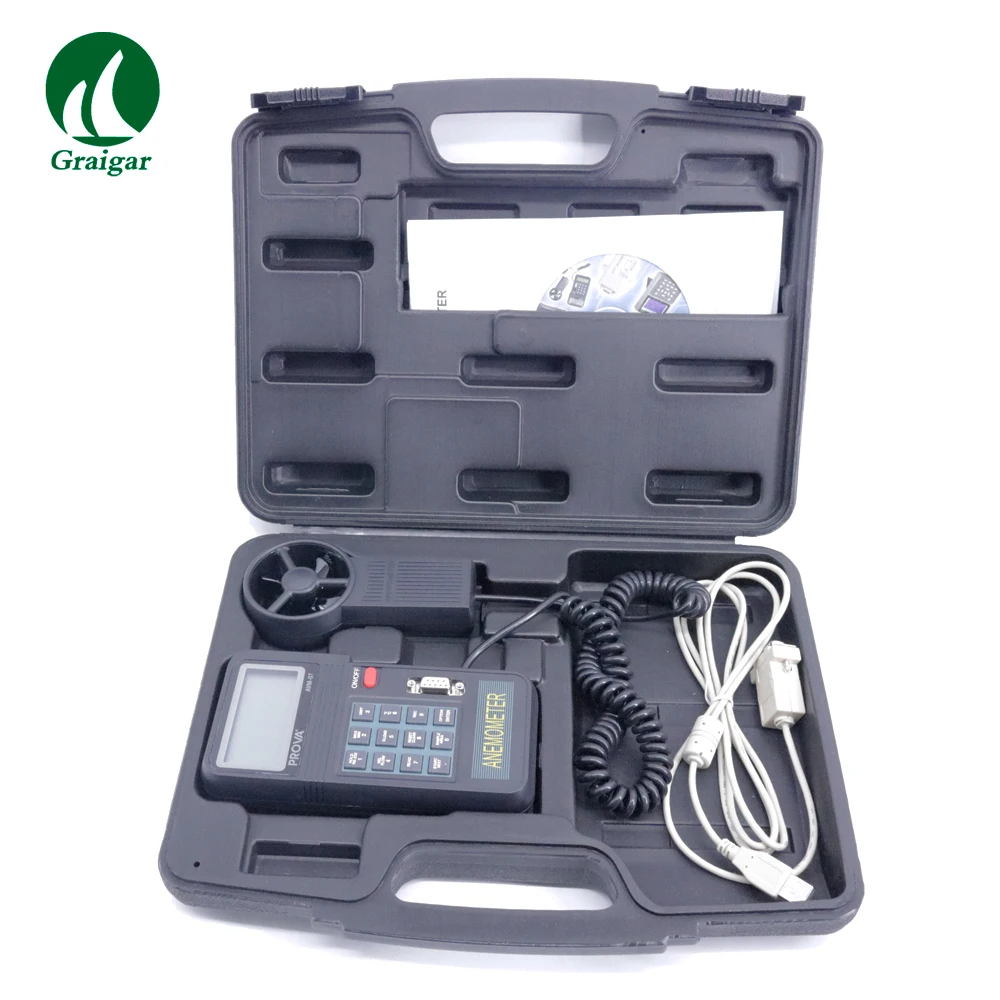 Высокая точность AVM 07 цифровой анемометр расходомер Датчик скорости ветра