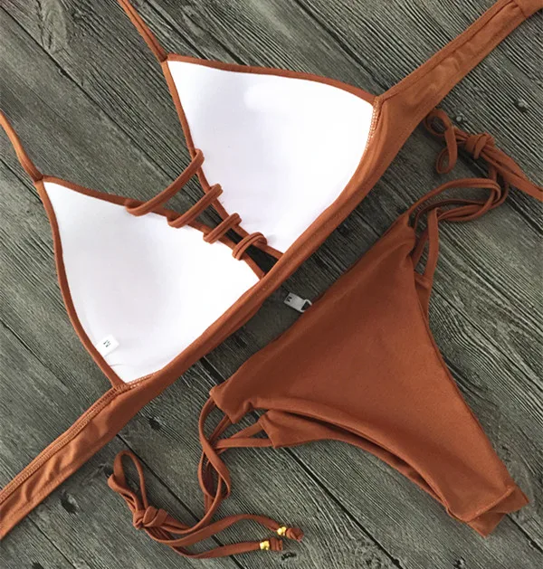 Бикини 2017 сексуальное бикини женский купальник с пуш апом бандаж вырезом