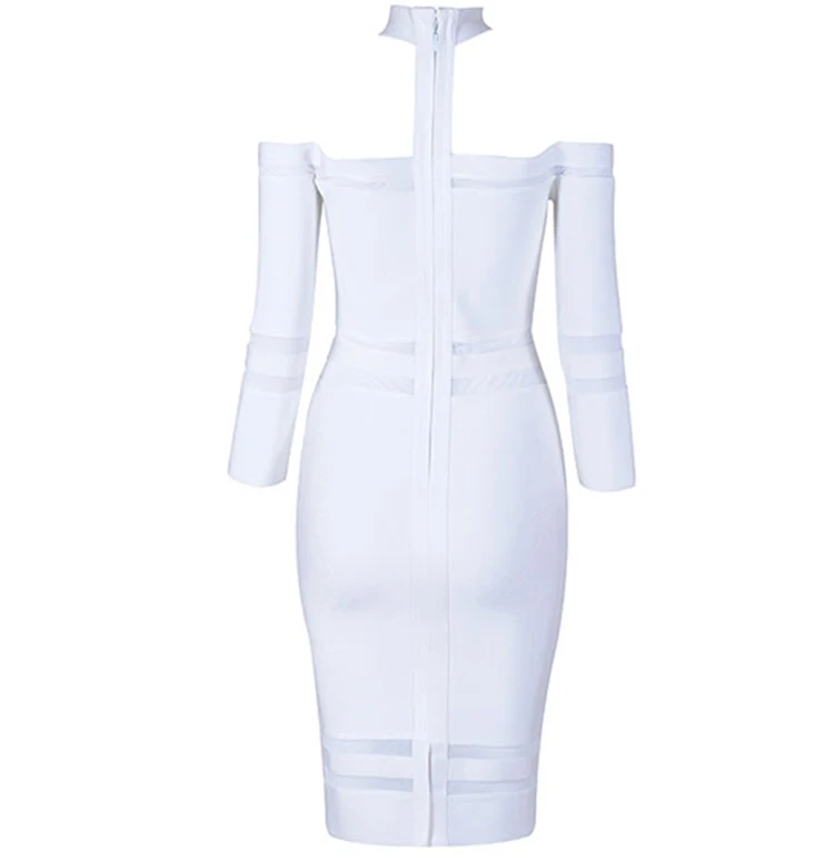 Женское платье с открытыми плечами прозрачное Бандажное открытой спиной и