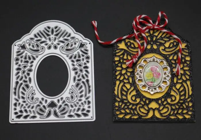5.9x8cm 1712 задний план вырезка скрапбукинга металла резки штампы для трафареты для скрапбукинга DIY открытки в альбом украшения тиснение Складная матрица вырезы - Цвет: 5.9x8cm