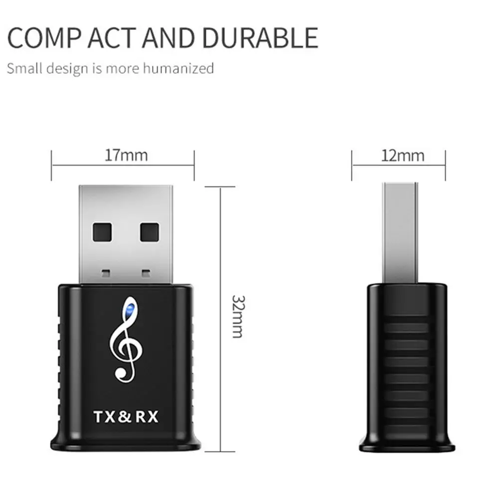 2 в 1 USB Bluetooth адаптер 5,0 для ПК Компьютерная Колонка Беспроводная мышь Bluetooth музыкальный аудио приемник передатчик Aptx