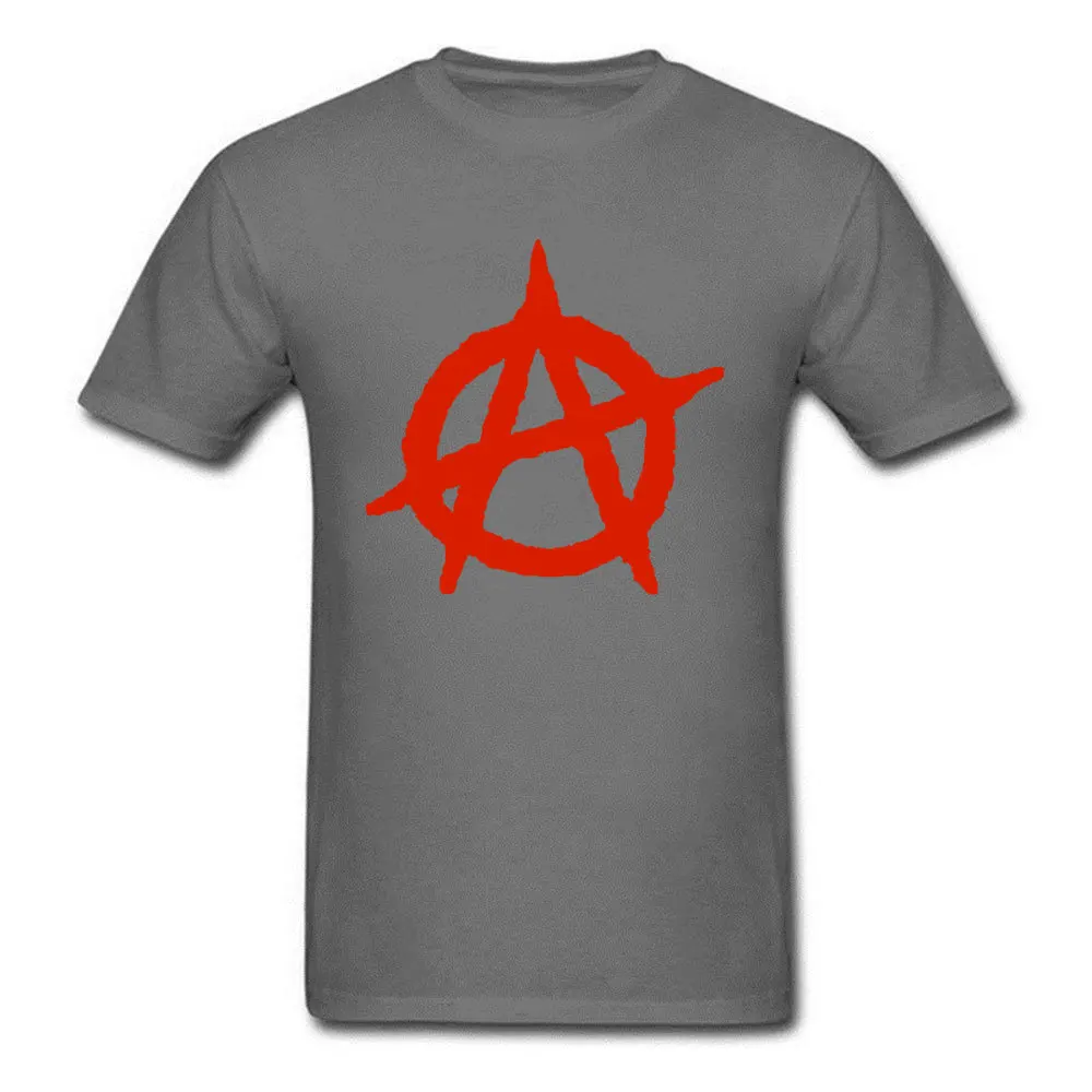 

Anarchy Symbol Tshirts Freedom and Democracy Summer/Fall Tops Tees Short Sleeve Cotton Printed Tee-Shirt Birthday Gift Man