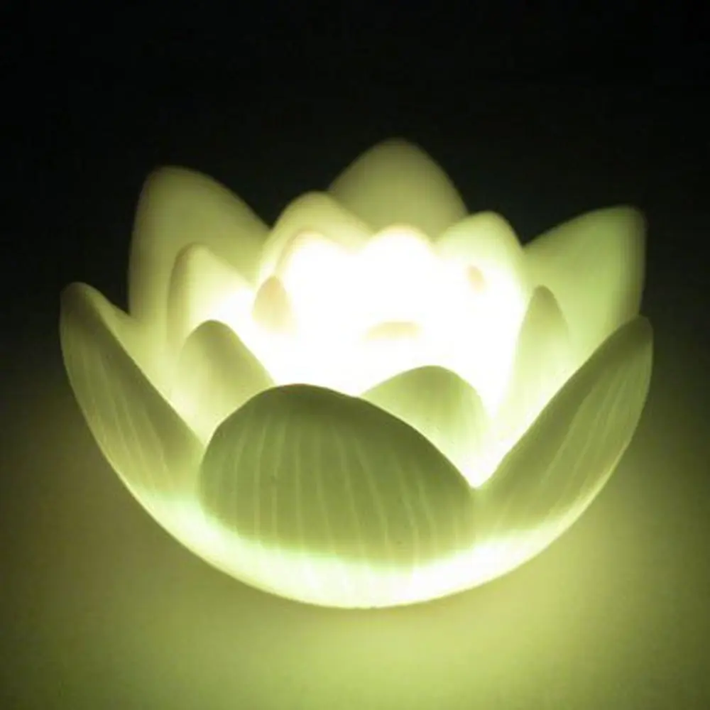Новинка 2 шт. меняющая цвет Светодиодная лампа Lotus Flower романтическая с любовным