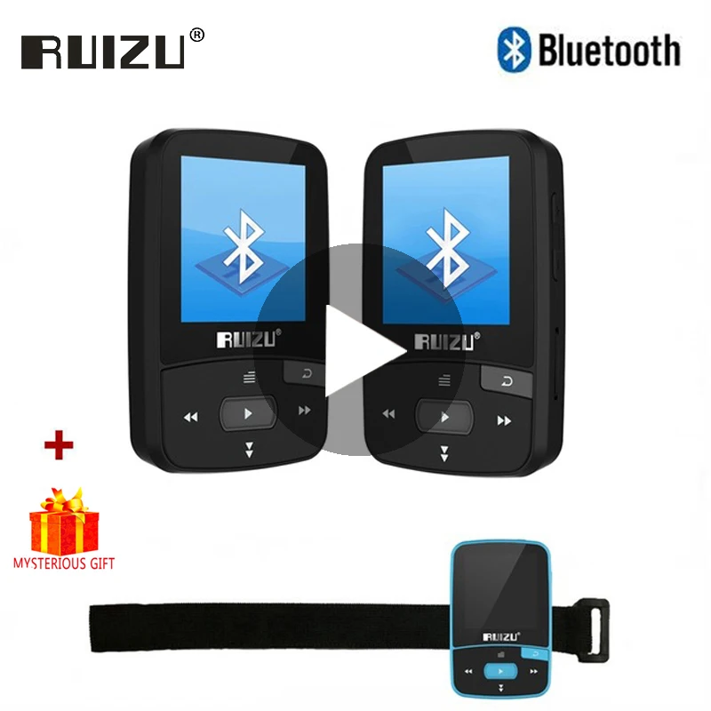 Ruizu Mini Bluetooth MP3-плеер с радио цифровой Hi-Fi экран 8 ГБ Гб | Электроника