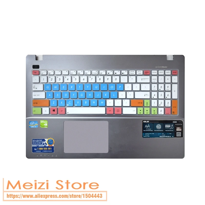 Силиконовый защитный чехол для клавиатуры ноутбука Asus G51 G53S G73 G57JK G58JM G60 G72 G550 G551