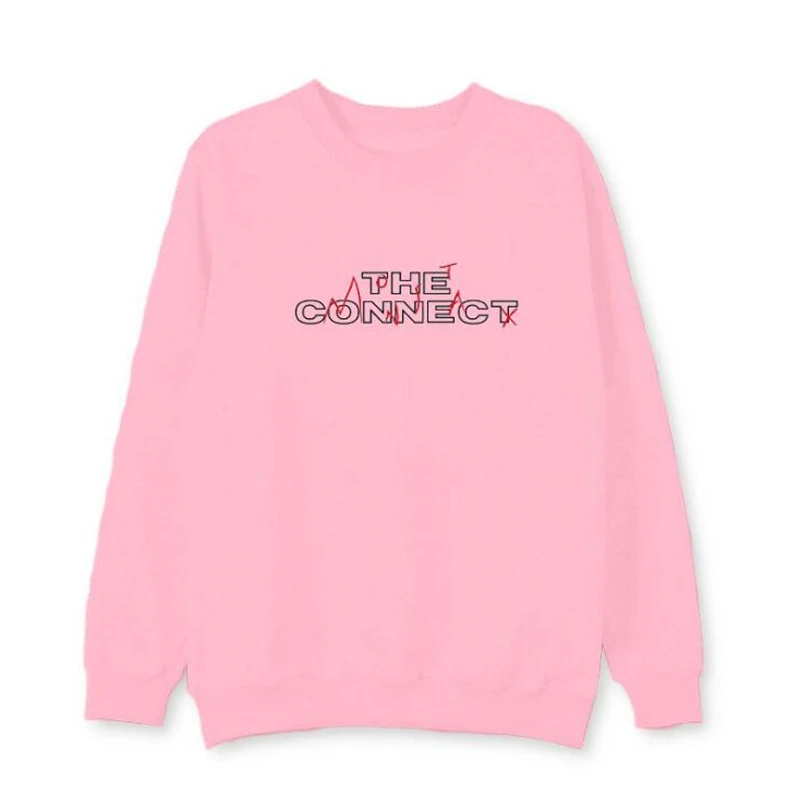 Мужские рубашки и футболки KPOP модные монста х альбом подключения печатных худи с