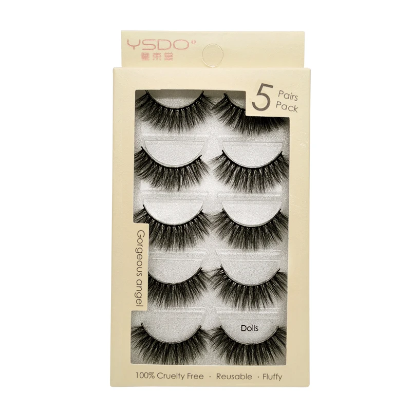 SHIDISHANGPIN, 5 пар, норковые ресницы, натуральные накладные ресницы, 1 коробка, искусственные ресницы для наращивания, натуральные длинные 3d норковые накладные ресницы