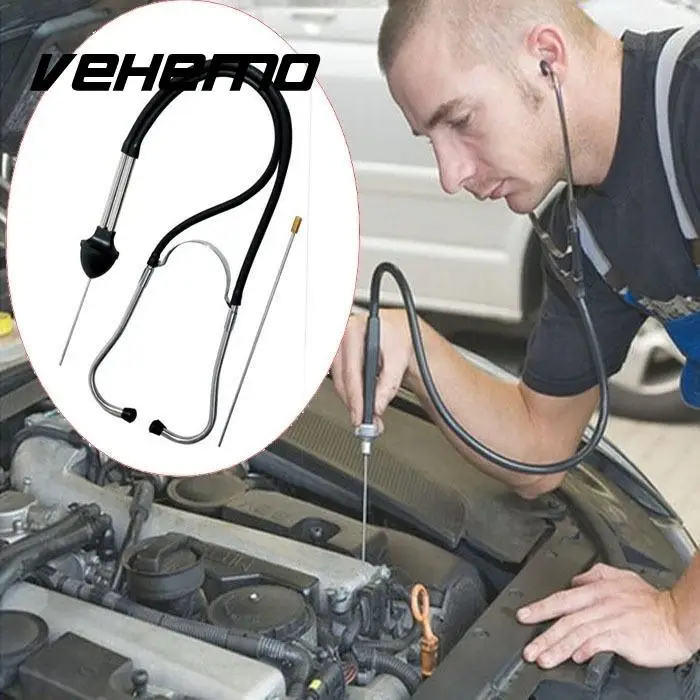 Professional Automotive Mechanics Stethoscope Engine Analyzer Tool Car Van Super Sensitive Auto Repair Diagnostic Testing Kit To |