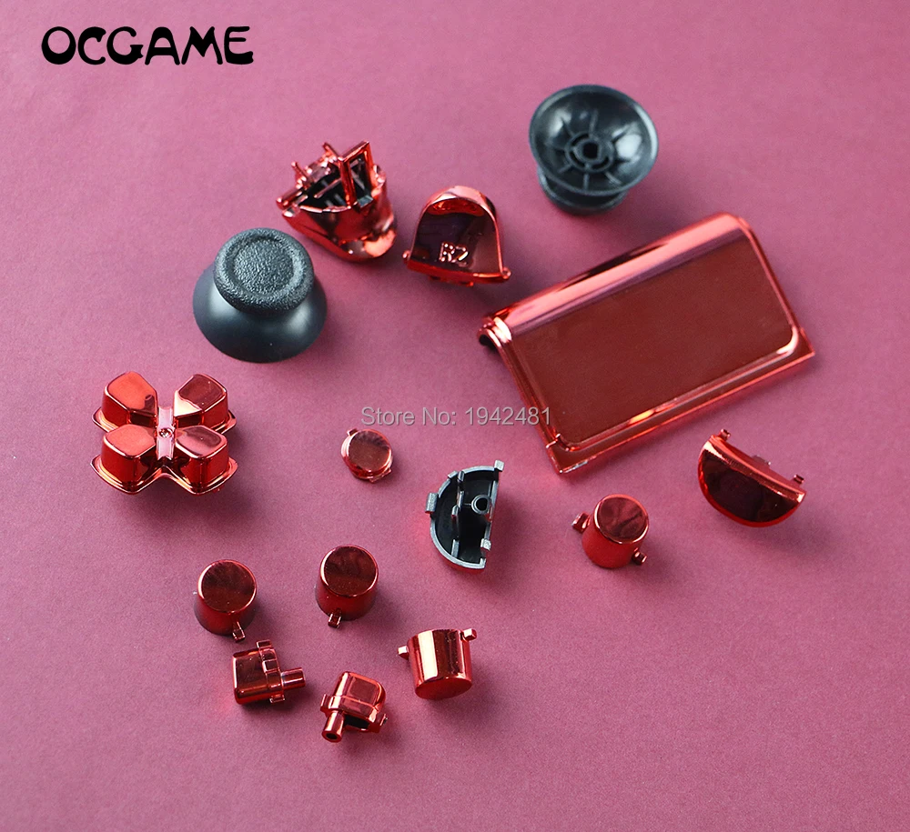 OCGAME 30 компл./лот с покрытием CUH ZCT2 JDM 040 аналоговые стики Dpad R1 L1 R2 L2 хромированные