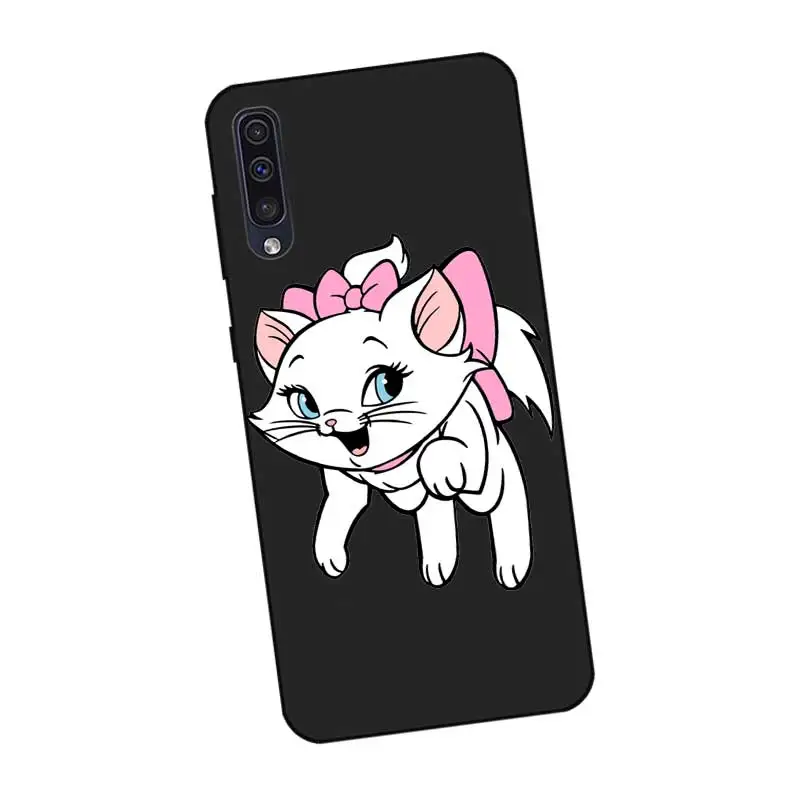 P114 Зонт кошка Мэри Черный силиконовый чехол для samsung Galaxy A6 A7 A8 A9 A10 A30 A40 A50 A60 A70 A80 A90 5G