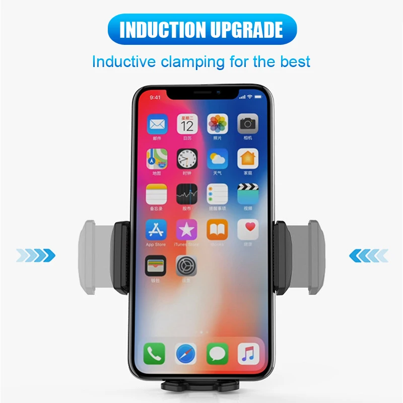 Автоматическое Индукционное Беспроводное зарядное устройство qi для iphone samsung xiaomi