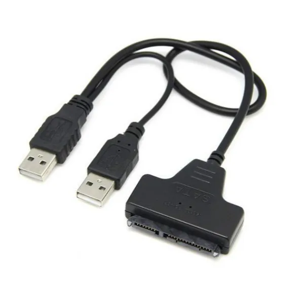 USB 2 0 штекер Sata 22 Pin адаптер кабель 5 дюйма мощность Мобильная коробка для жесткого