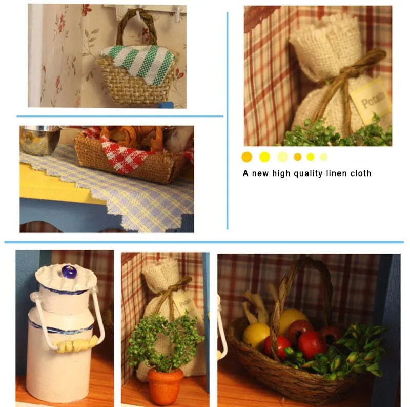 Ручной работы деревянная рамка номер в поле миниатюрный DIY 3D куклы для кукольного домика дом девушка парень на день рождения, подарок на день Святого Валентина летние днем