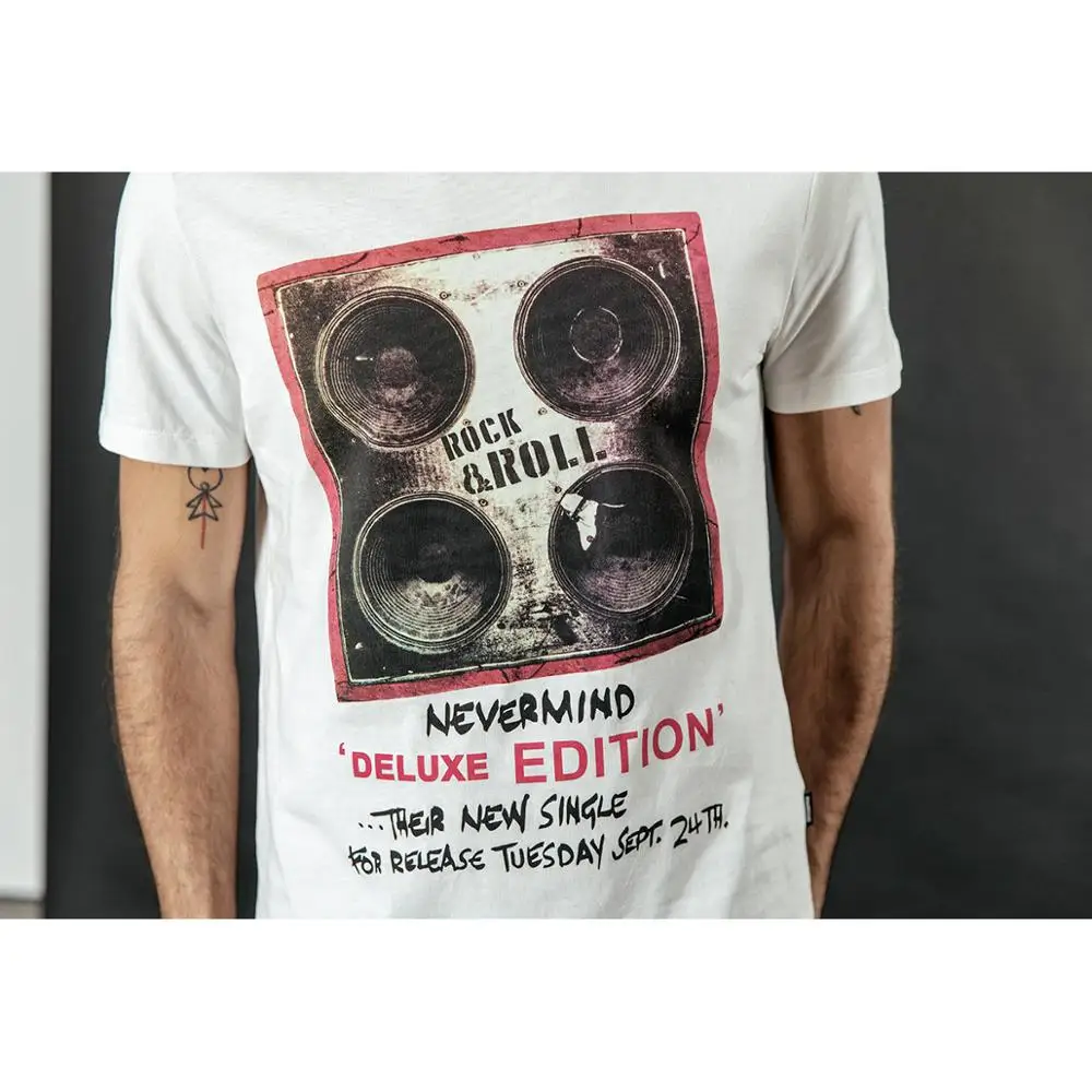 Футболка мужская хип хоп SIMWOOD летняя хлопковая с винтажным принтом 190313|Мужские