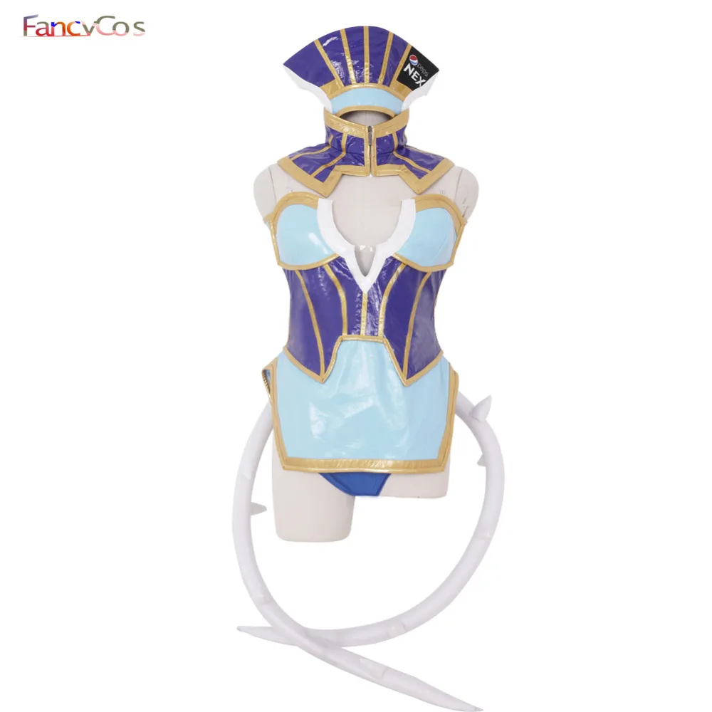 Костюм из искусственной кожи для косплея костюм тигра и зайчика с синей розой на