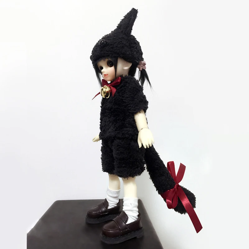 Одежда для куклы Bybrana Bjd Sd костюм кошки футболка шорты шапка плюшевая одежда котят