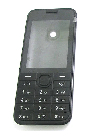 Крышка корпуса клавиатуры и крышки батарейного отсека для Nokia 208 N208 белый черный