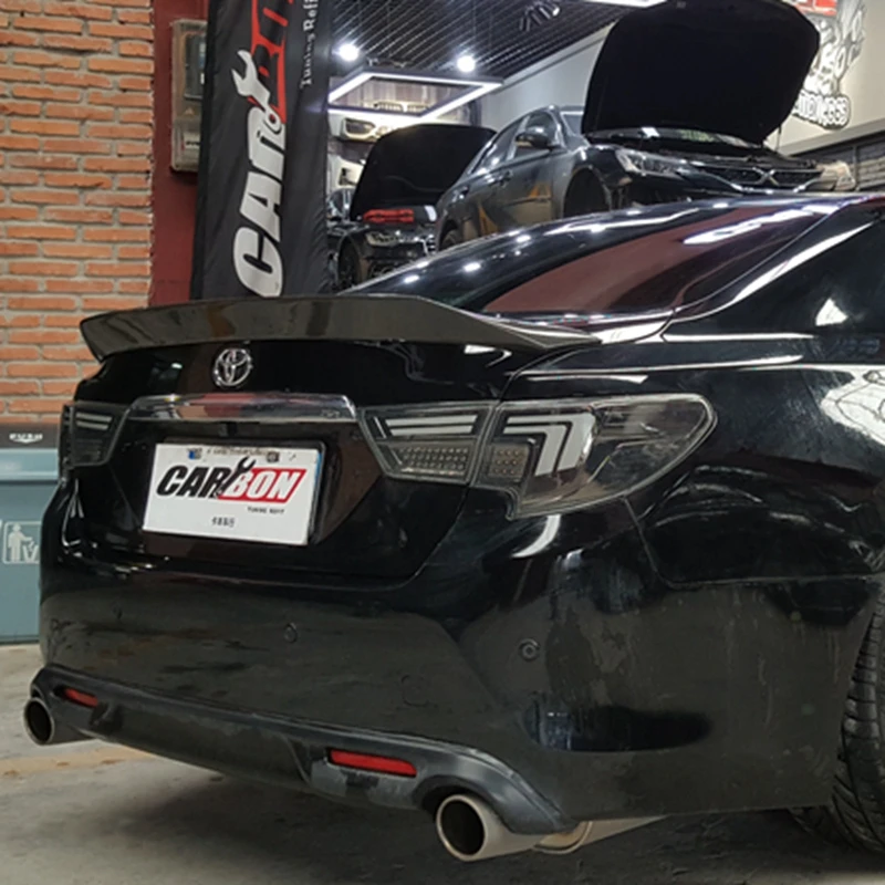 Спойлер для Toyota Mark X REIZ 2010 11 12 13 14 15 16 17 лет глянцевый углеродное волокно заднее