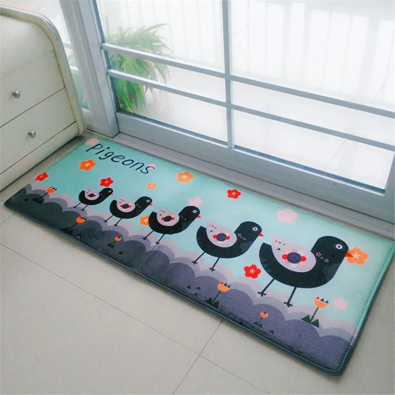 Новинка 2019 нескользящий напольный коврик с рисунком длинный прямоугольный для