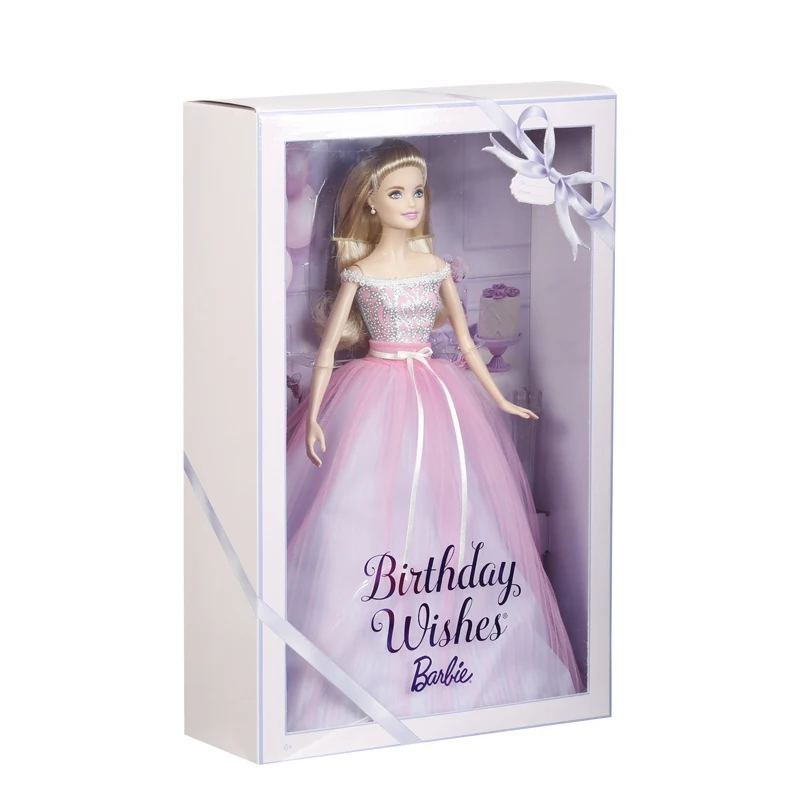 Барби 2017 Новый стиль розовый день рождения благословение Коллекционная версия