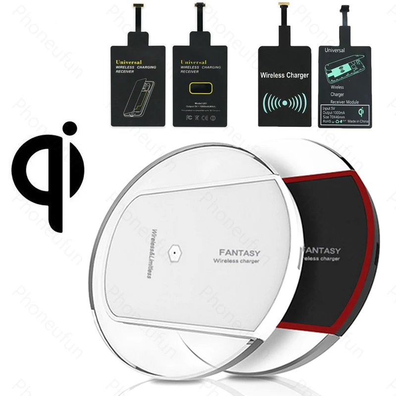 Обновленная Qi Беспроводная зарядная площадка или с микро USB зарядным приемником