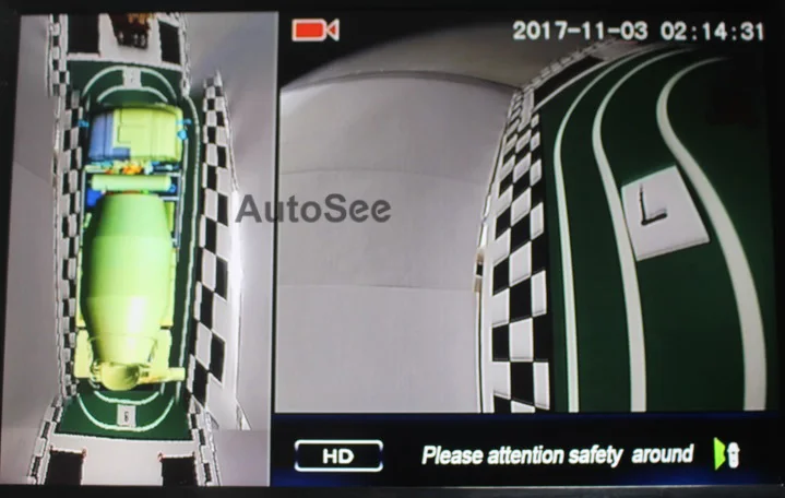 Миксер масляный топливный бак грузовик 360 градусов объемный вид камера &quotптичий