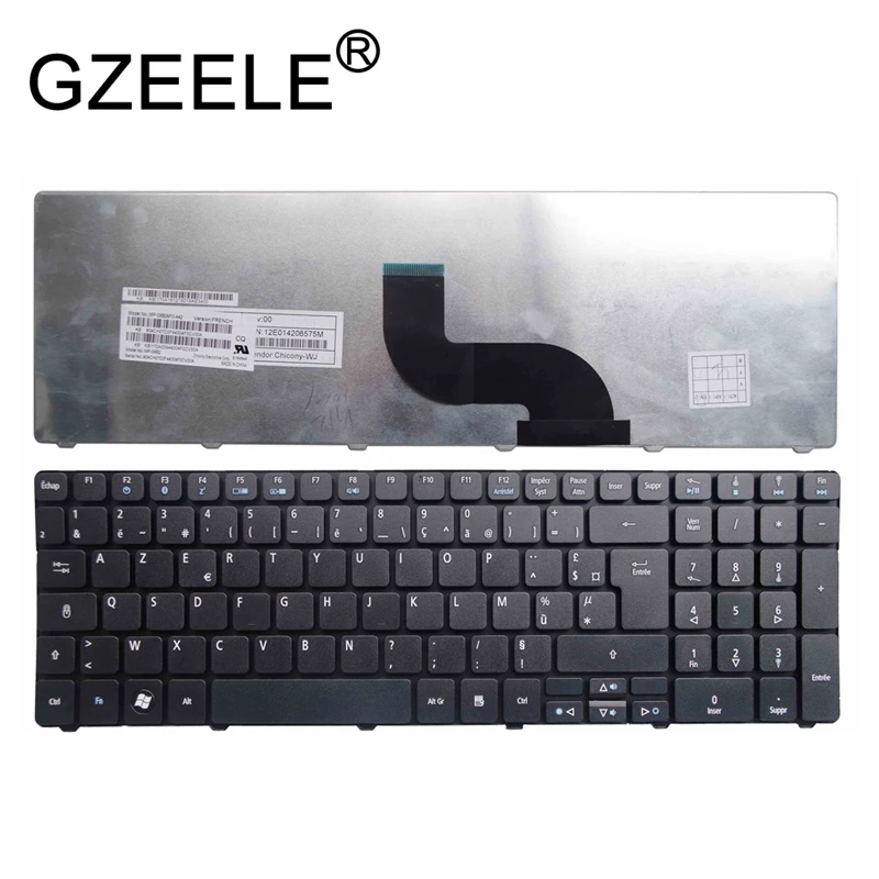 Французская клавиатура GZEELE для Acer Aspire 5542G 5350 5253 5333 5340 5349 5360 5733 5750 5736 5736G 5739 7551 7551g 7739 FR AZERTY - изображение