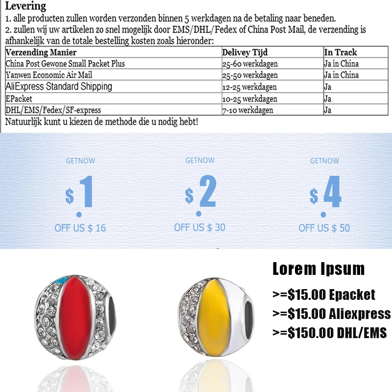 

HPXmas Wholesale 5pcs/lot diy jewelry Red yellow European beads original beads charm fit jewelry accessories for making H30