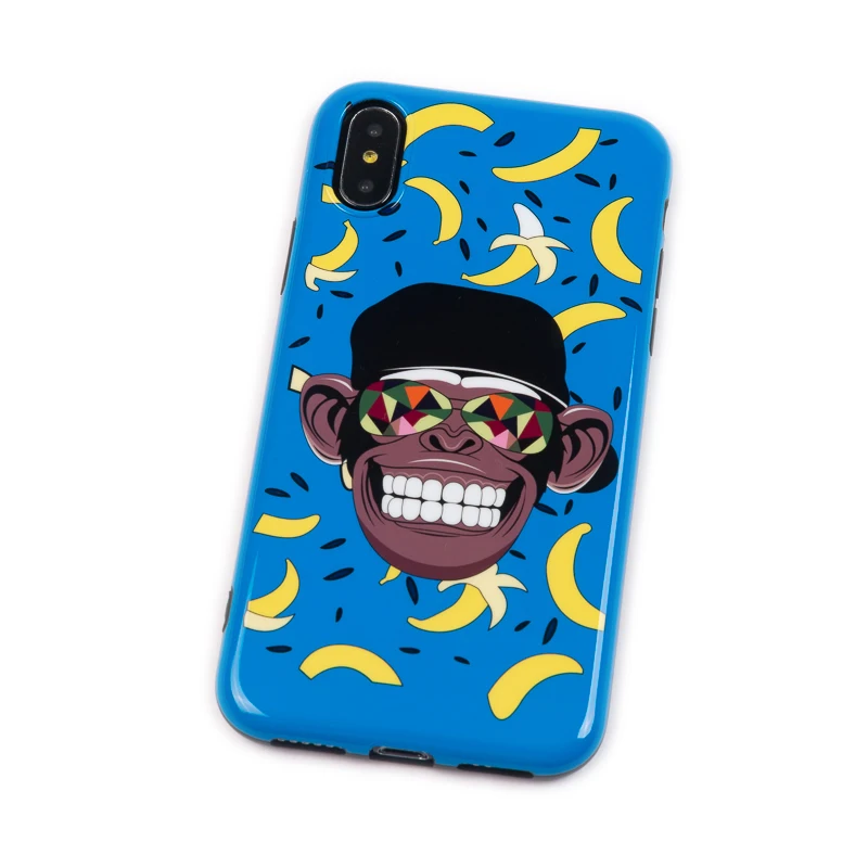 Роскошный фирменный глянцевый мягкий силикон imd чехол для iPhone 7 8 Plus X 10 XS Max XR 6 6S