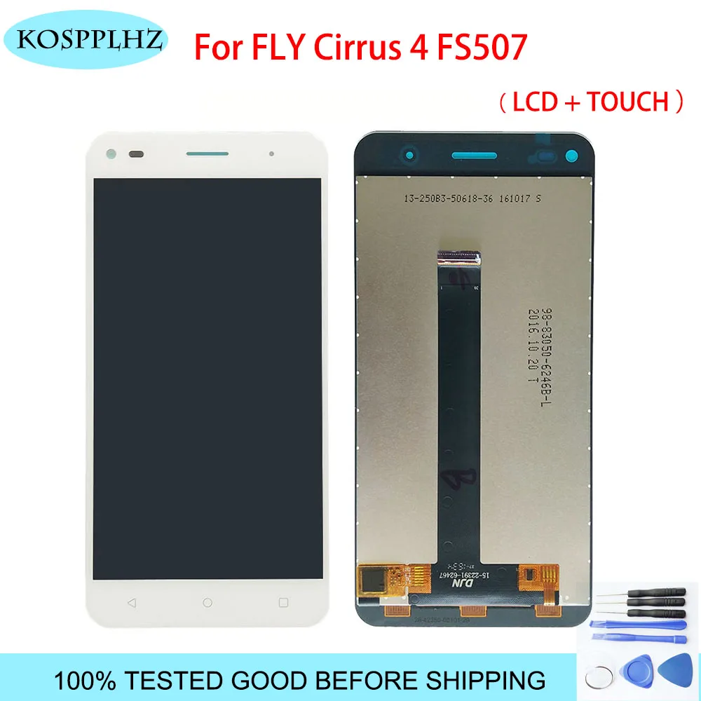 ЖК дисплей и сенсорный экран в сборе с рамкой для FLY Cirrus 4 FS507 сменные детали 5 0