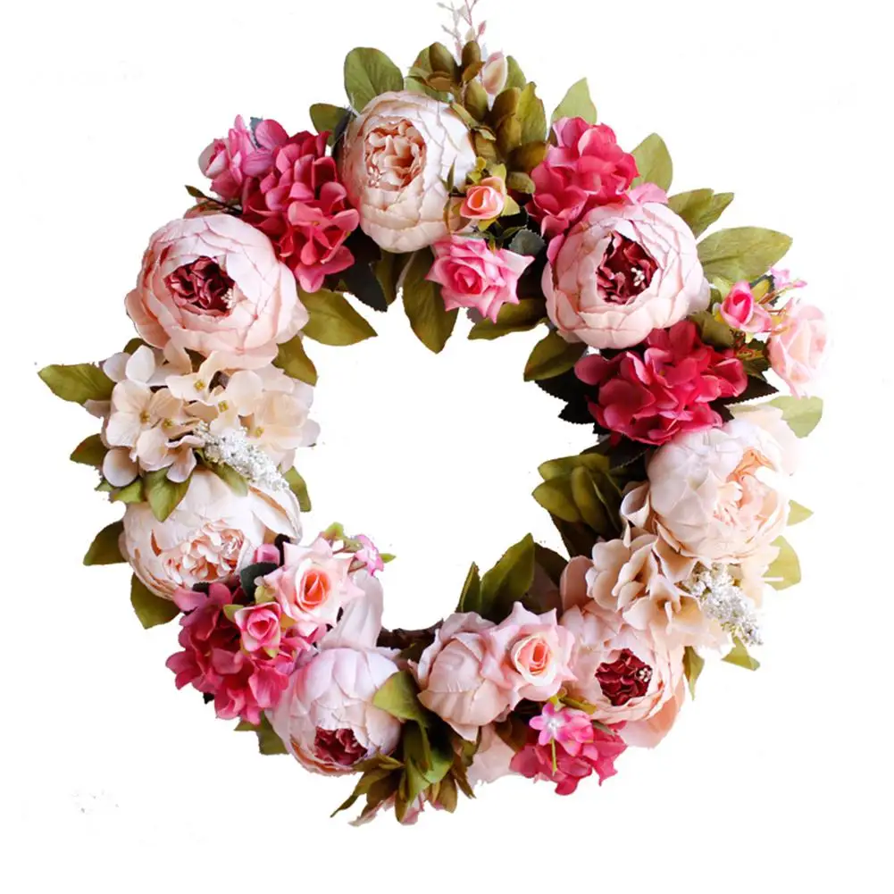 Имитация пиона венки цветочный обруч гирлянда свадебное украшение домашние