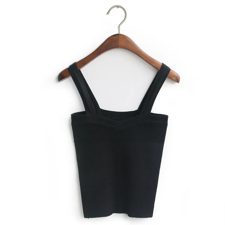 Женский Короткий укороченный топ 4 цвета Летний стиль без рукавов V Croptops фитнес майки короткие обтягивающие жилеты Топ