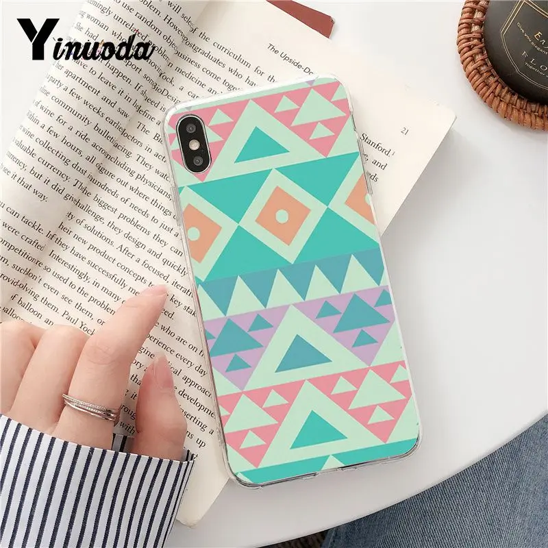 Yinuoda абстрактные красочные треугольники DIY Роскошный Высокий протектор на конце