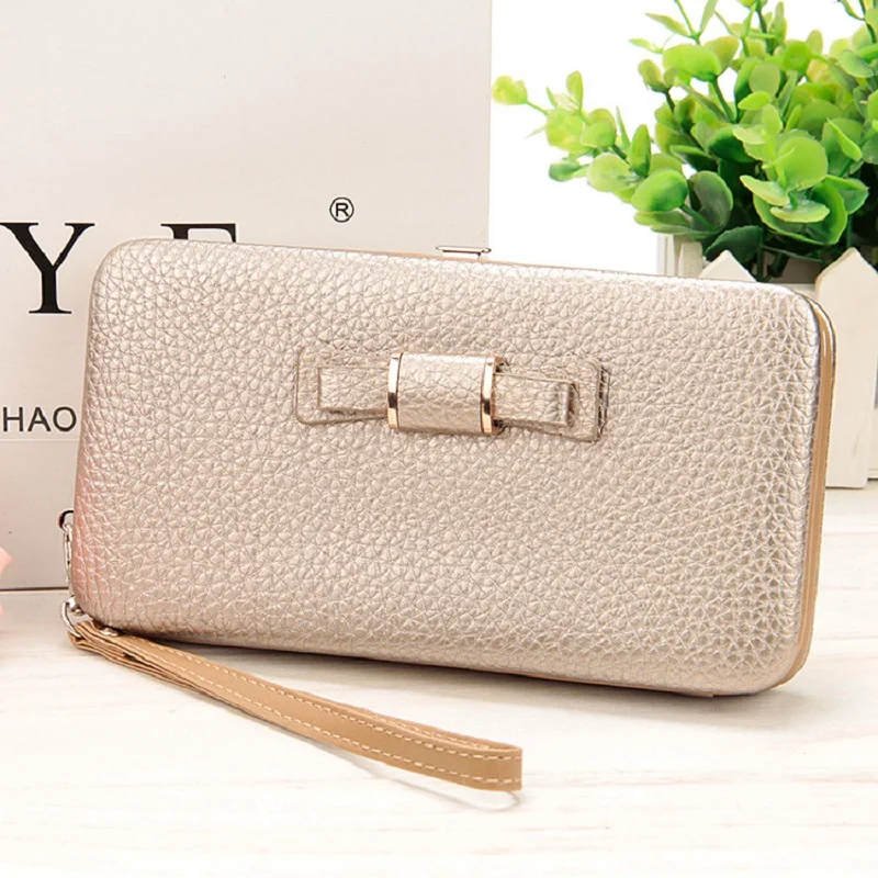 Новый Лук-кошелек кошелек для женщин известный бренд держатель карт карман