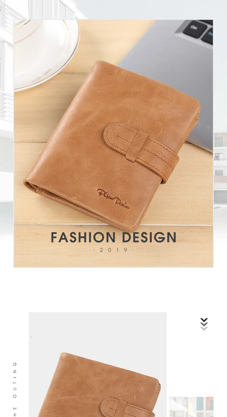 BISON DENIM, Женские кошельки из натуральной кожи, мягкая коровья кожа, кредитный держатель для карт, кошелек, женский короткий кошелек на молнии, кошелек для монет W4401