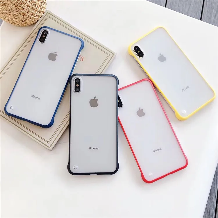 Candy Color Full Protect Anti-knock Phone Case For iPhone X Xsmax XR 6 6S 7 8 Puls Cases Clear Transparent TPU Soft With Pendant |