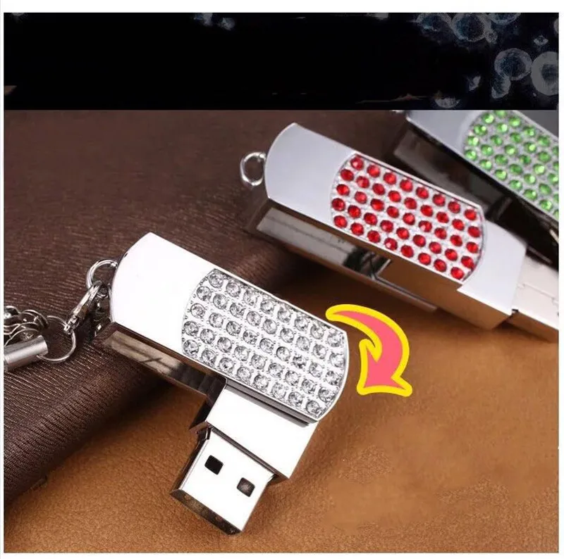 Флеш-накопитель usb 128 ГБ, 4 Гб, Кристальный USB флеш-накопитель, 32 ГБ, металлическая флешка, 16 ГБ, USB флешка, 64 ГБ, ювелирная ручка, 8 ГБ, Подарочный логотип