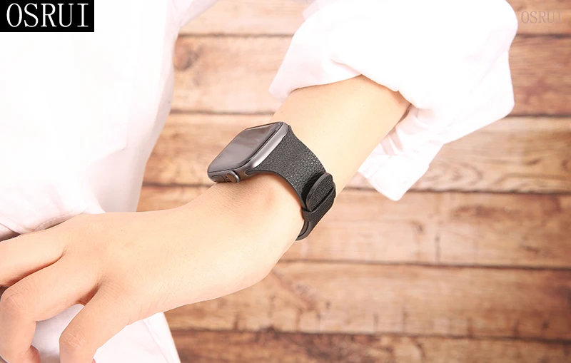 Ремешок для apple watch 4 ремешка 44 мм 40 мм correa 42 мм 38 мм iwatch series 3 2 кожаный браслет pulseira аксессуары для apple watch