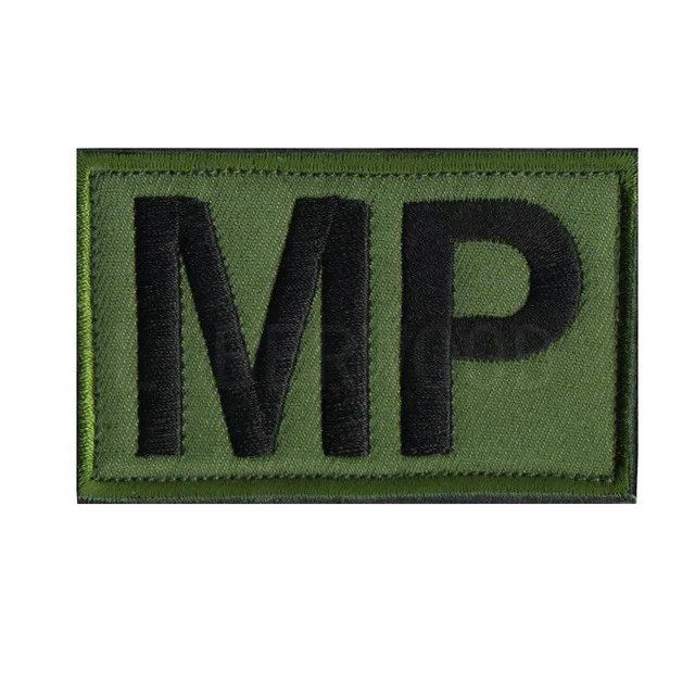 army green MP военная полиция тактический боевой армейский патч вышитая застежка Мультикам SWAT нашивка аппликации - Цвет: army green