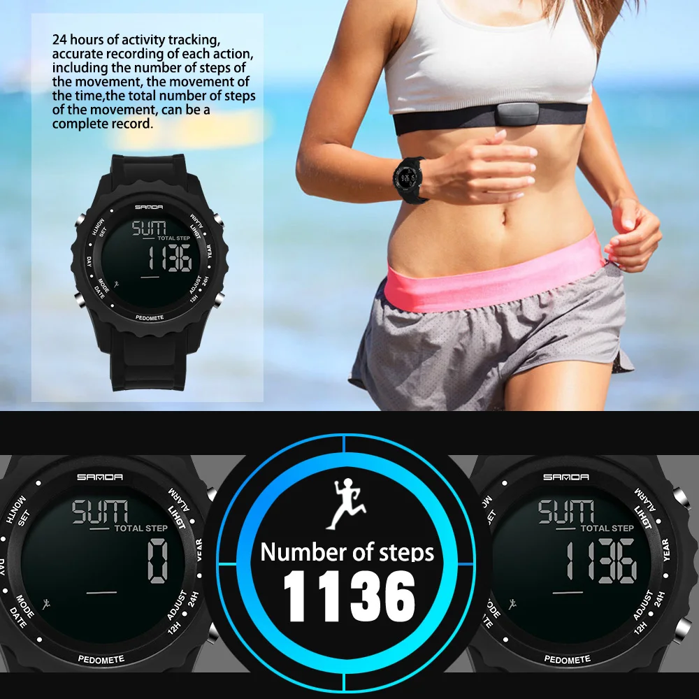 Модные мужские спортивные часы армейские военные с хронографом для дайвинга