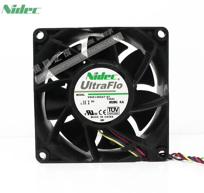 Высокоскоростные Вентиляторы для сервера Nidec 8038 12 В 1 73a двойной шар|server fan|high speed