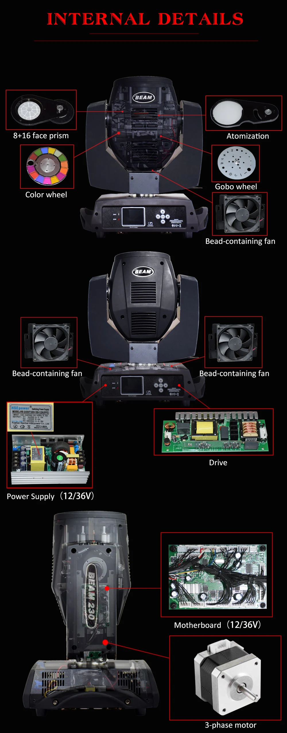1 шт./лот DMX 16 каналов 7R Шарпи луч 230 Вт движущаяся головка светильник черный для дня рождения DJ диско КТВ Бар события вечерние шоу