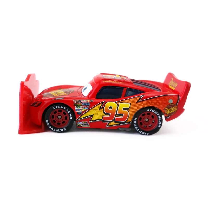 Дисней Pixar Cars Lightning McQueen с металлическим указателем литой под давлением